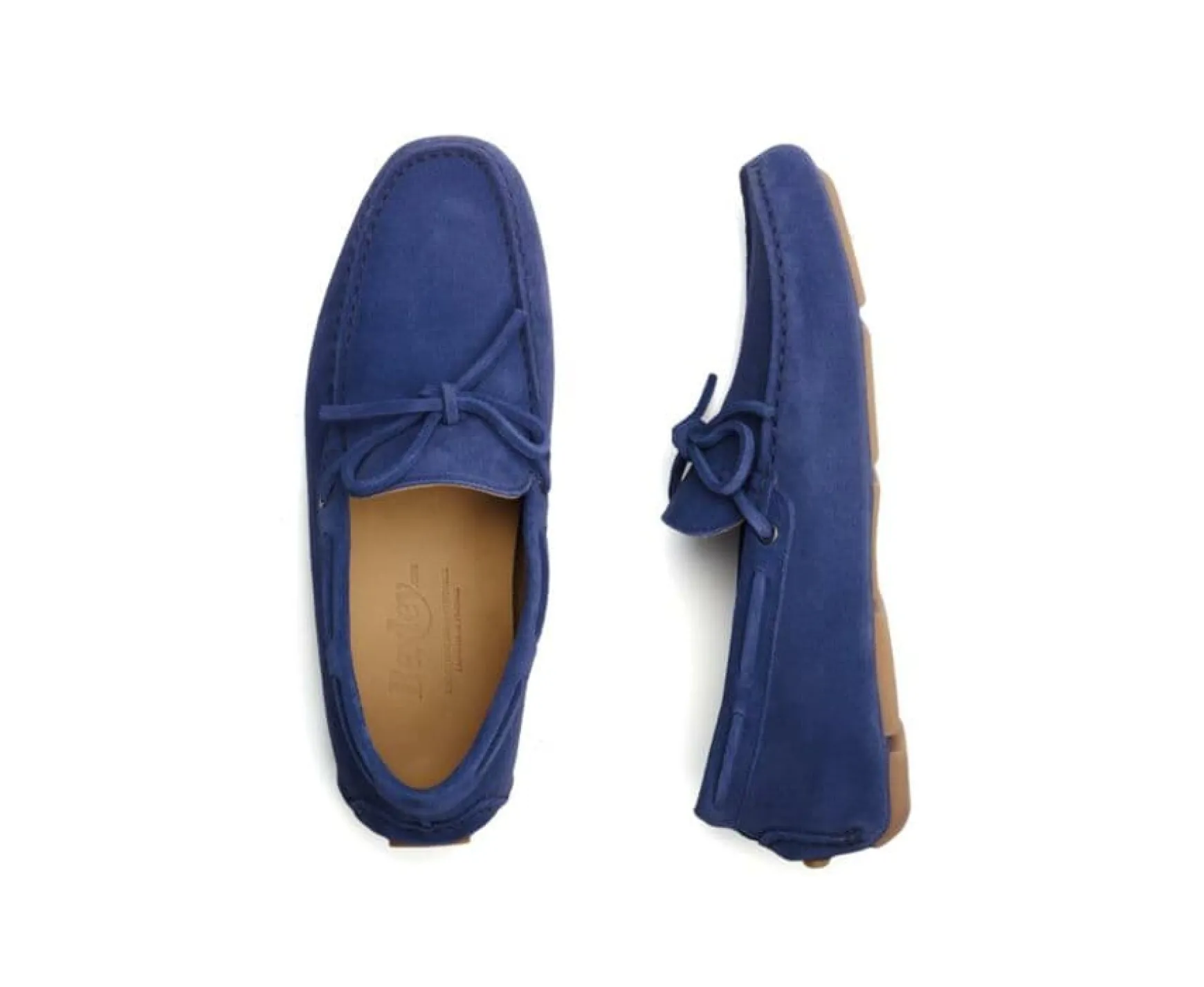 Bexley Moccasins | Ocean Blue Velvet Men'S Summer Loafers Deltona Ocean Blue Suede