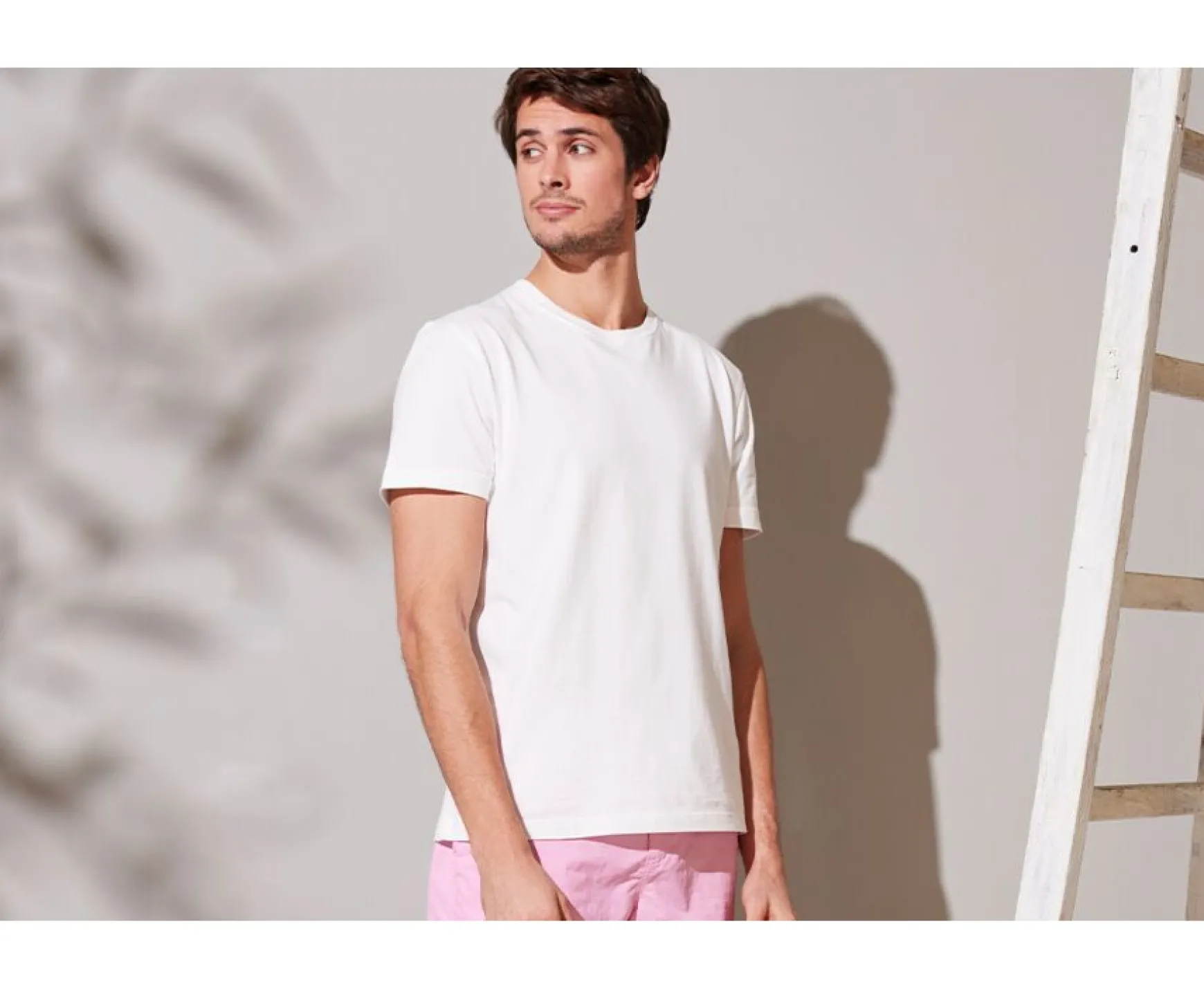Bexley | Organic Cotton Plain T-Shirt Edgar Iii White