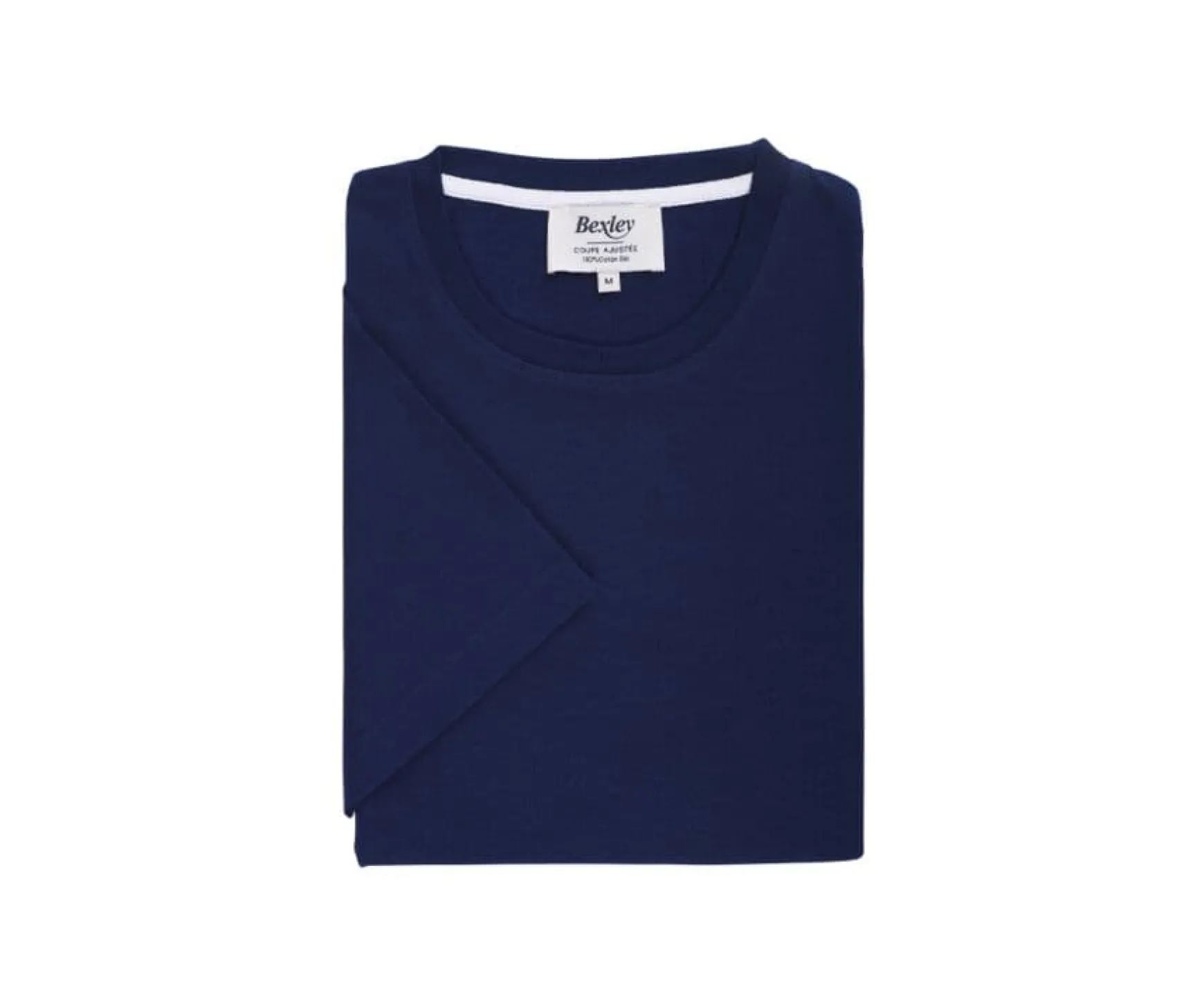 Bexley | Organic Cotton Plain T-Shirt Edgar Iii Navy
