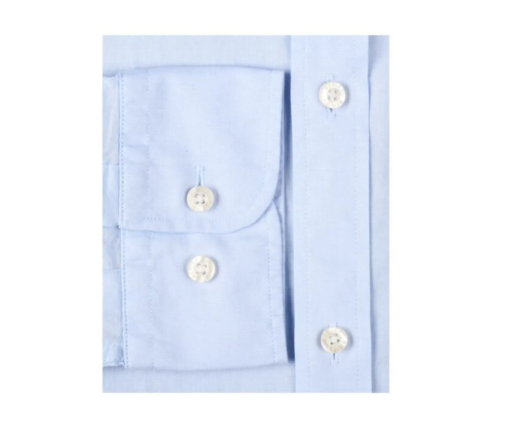 Bexley | Plain Cotton Linen Shirt Silbert Blue Sky
