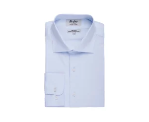 Bexley | Poplin Cotton Shirt - Italian Collar Ludovico Classic Pale Blue