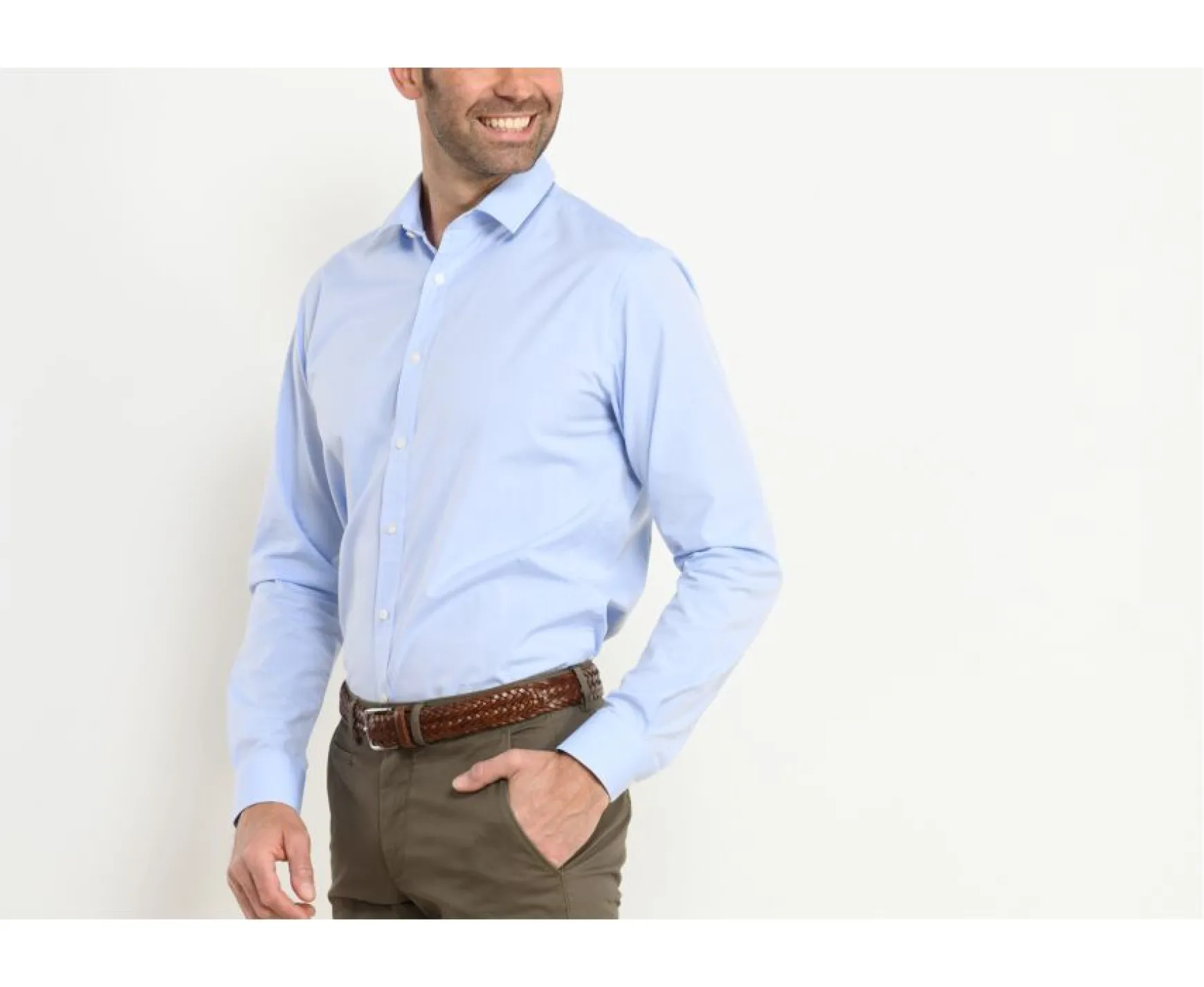 Bexley | Poplin Shirt Louis. Blue Sky