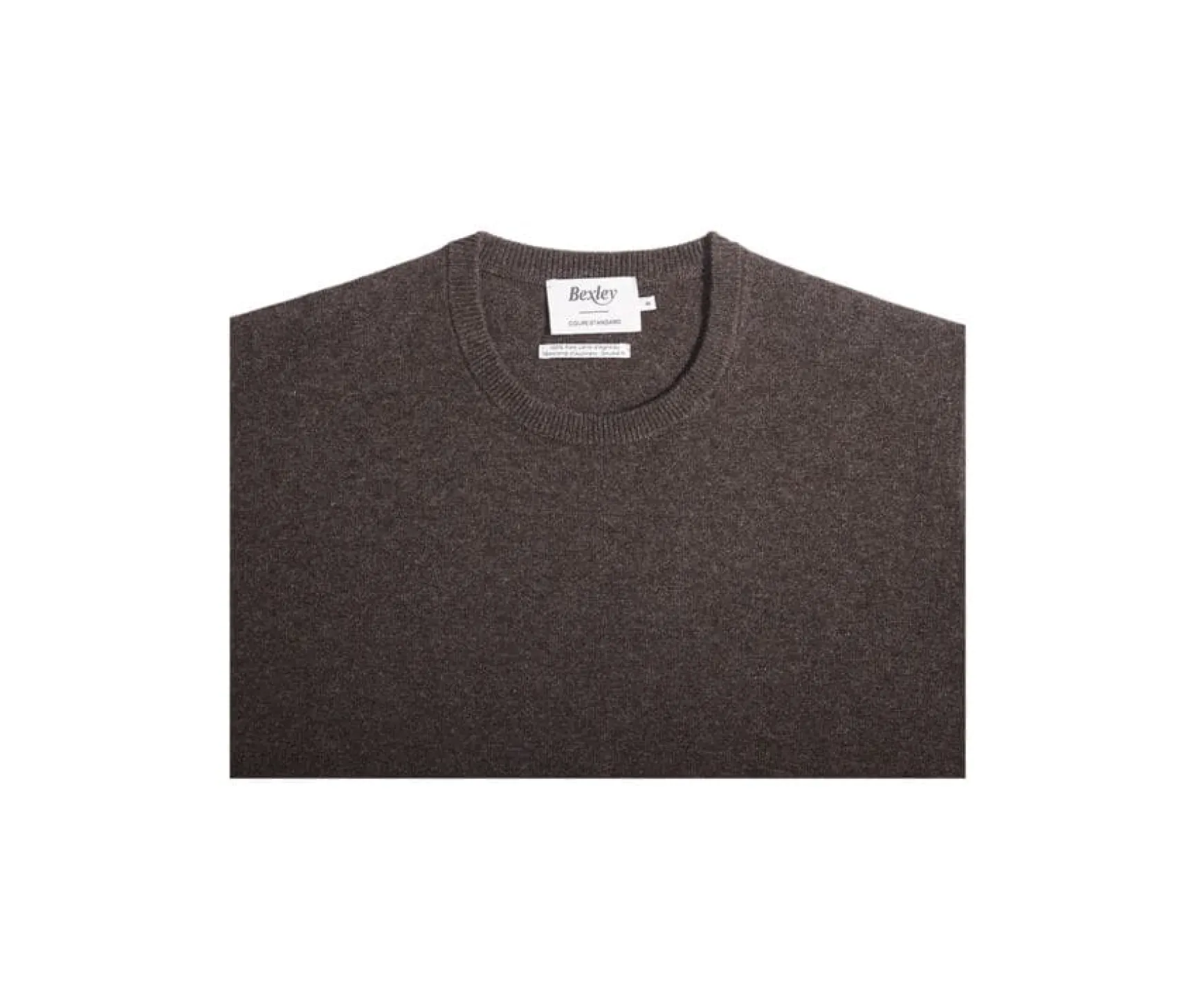 Bexley | Round-Neck Wool Jumper - Conan | Dark Chocolate