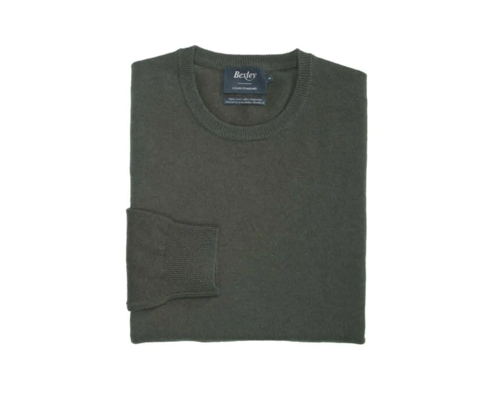 Bexley | Round-Neck Wool Jumper Conan Green