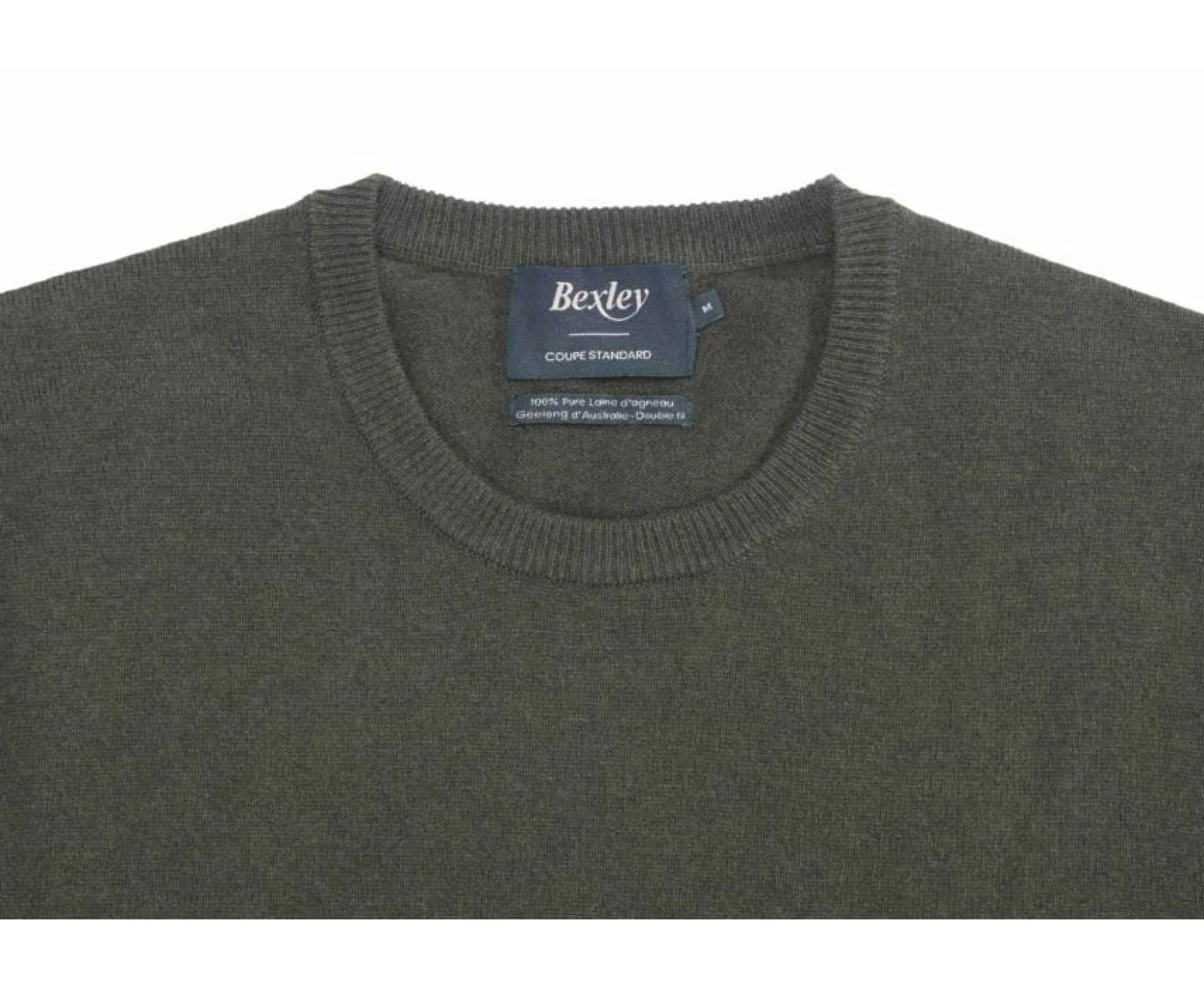 Bexley | Round-Neck Wool Jumper Conan Green