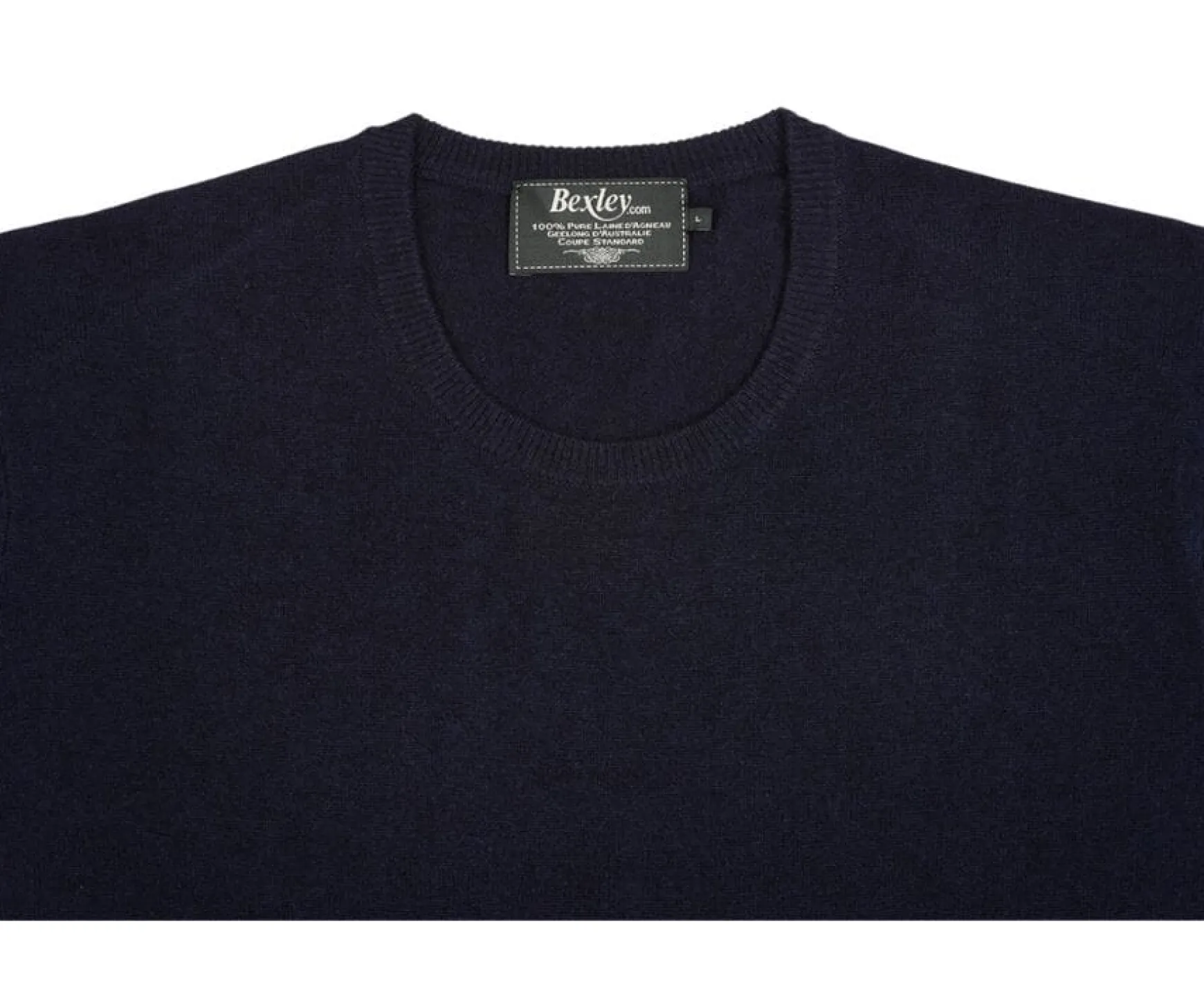 Bexley | Round-Neck Wool Jumper Conan Navy