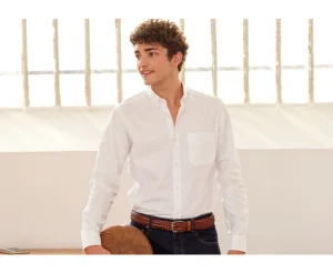 Bexley | Shirt 100% Cotton - Button Down Collar - Evhan | White