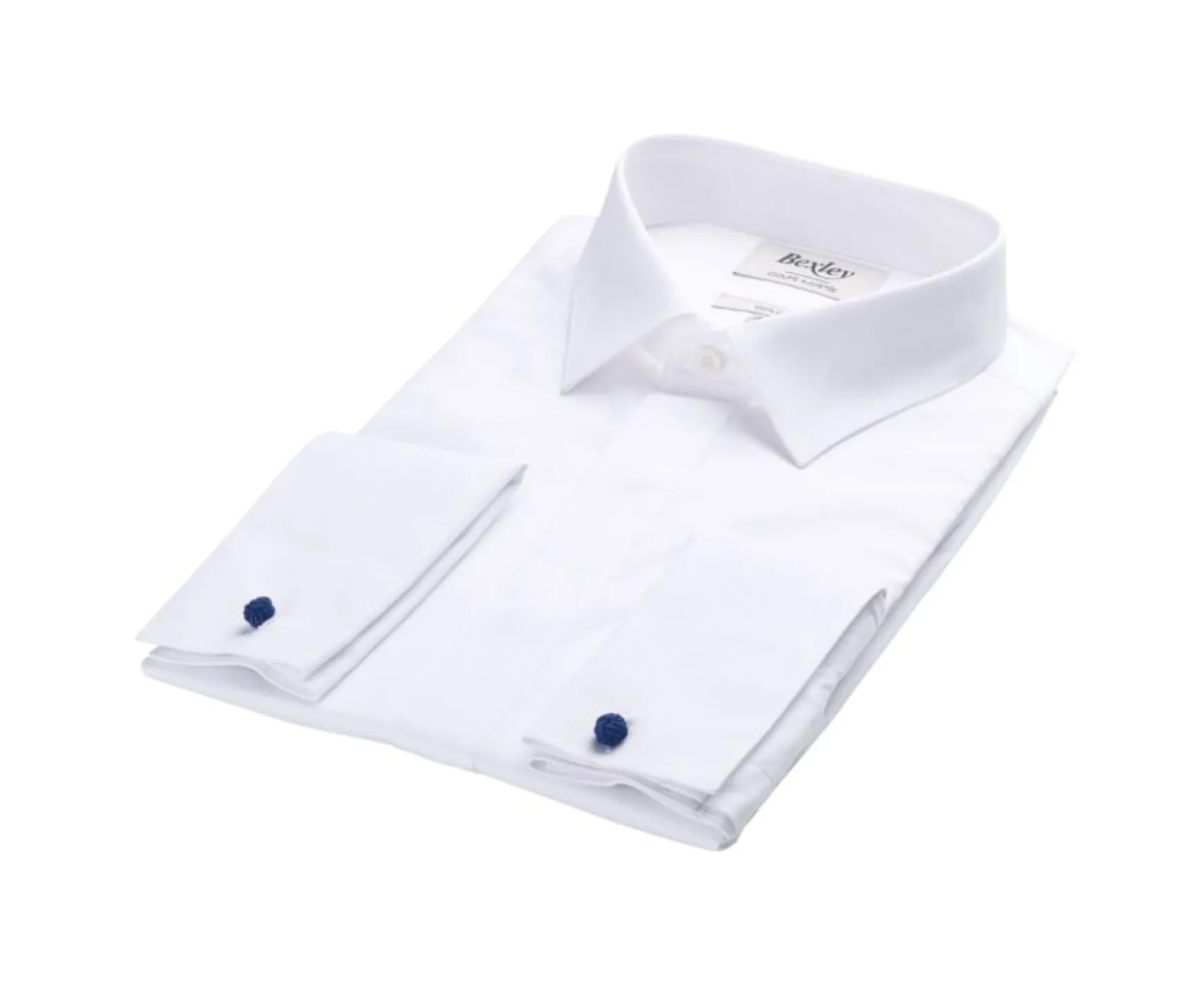 Bexley | Shirt With French Cuffs And Covered Placket - Olivio | White
