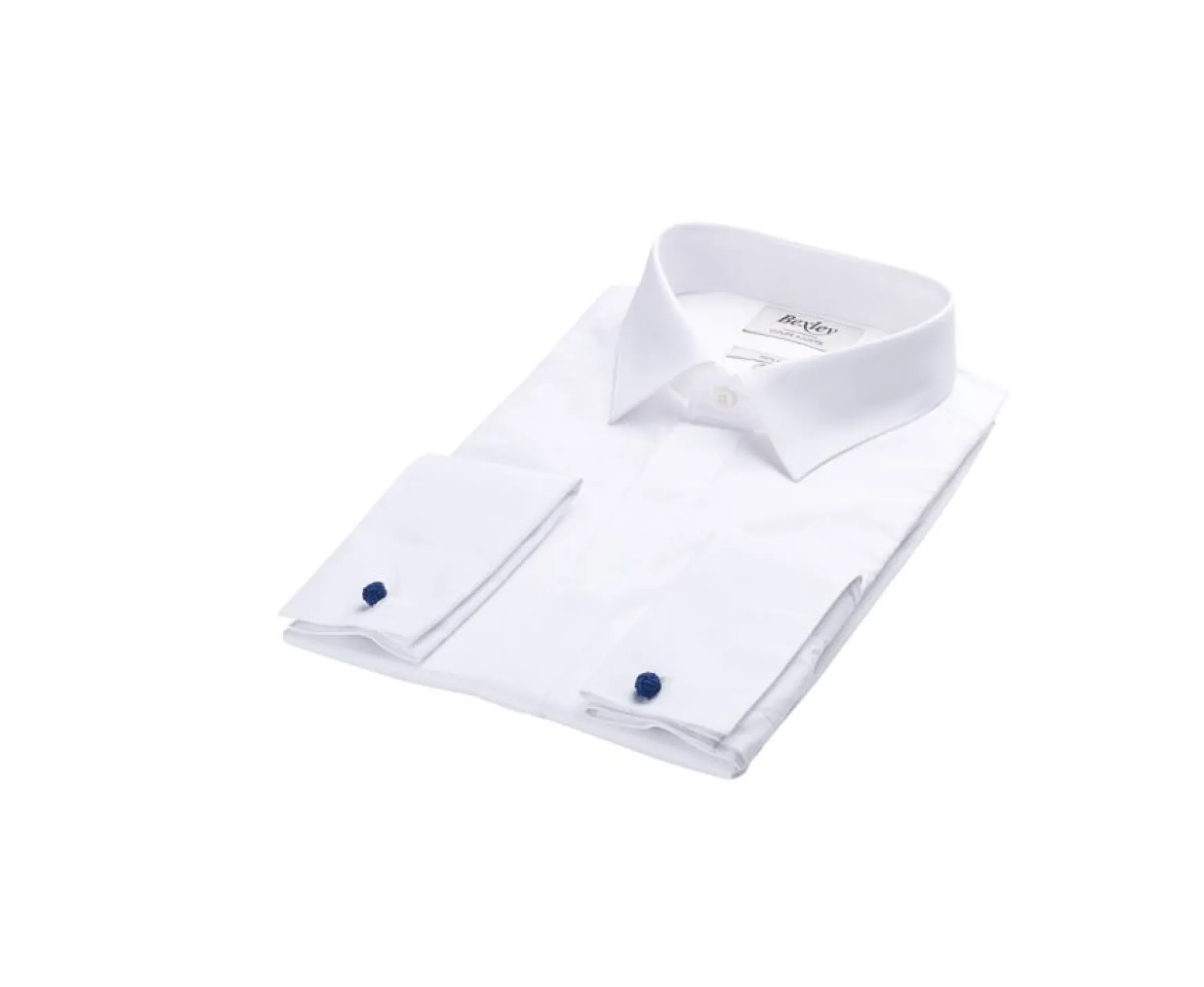 Bexley | Shirt With French Cuffs And Covered Placket - Olivio | White