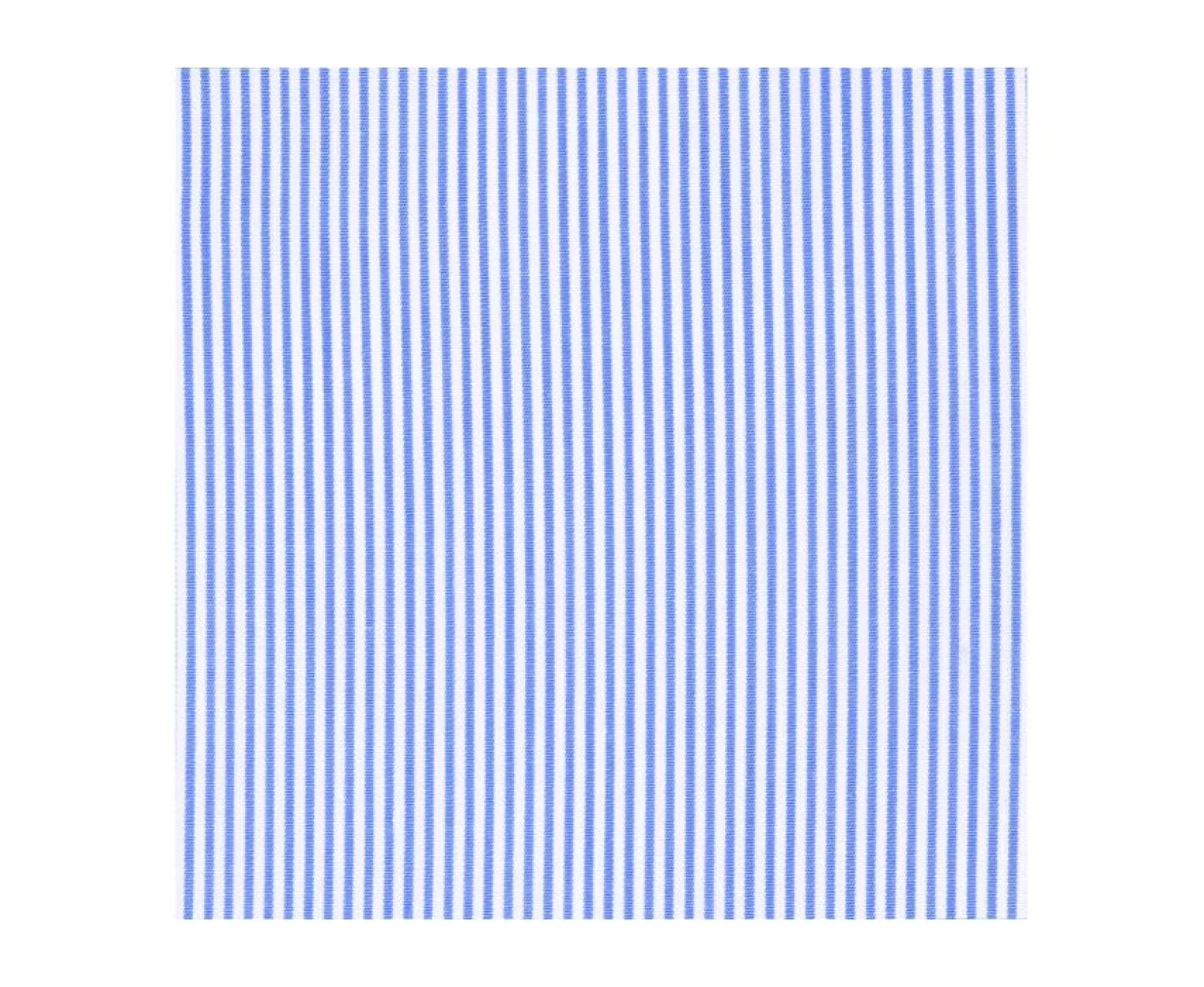 Bexley | Shirt With Thin Blue Stripes - Straight Collar Aubertin Classic Blue Ocean And White