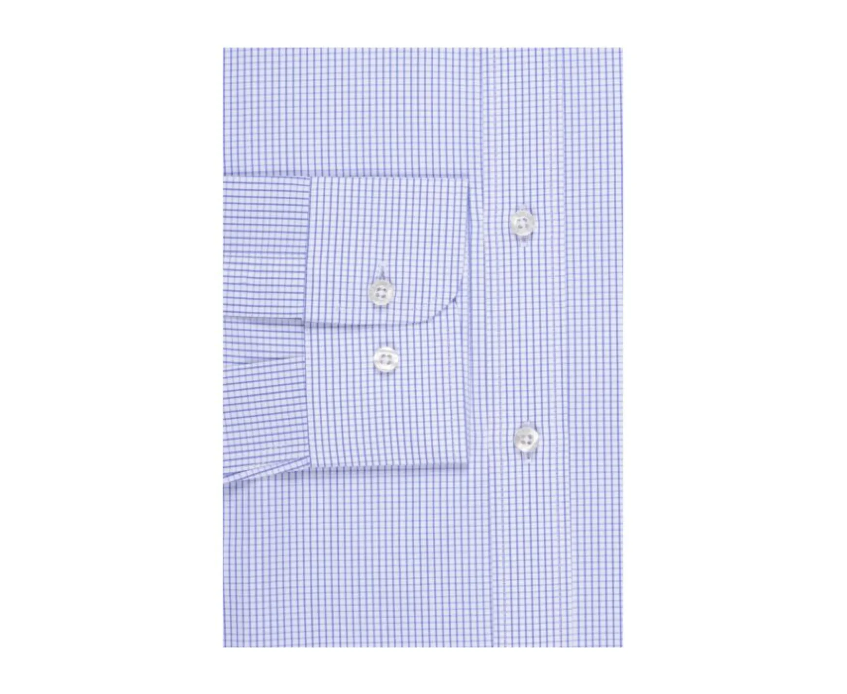 Bexley | Shirt With White And Blue Thin Checks Martin Blue Ocean