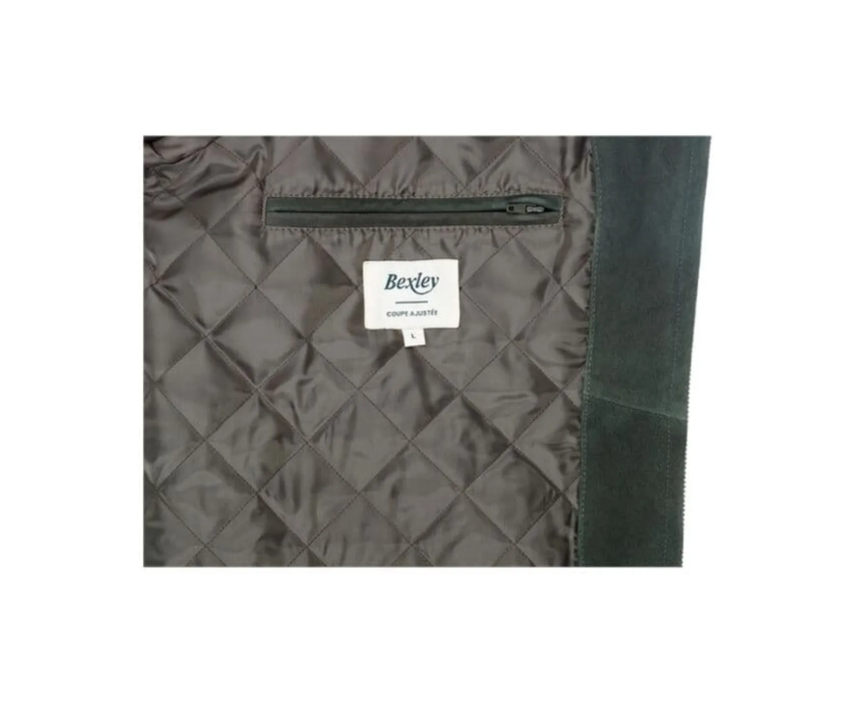 Bexley | Suede Leather Jacket Sean Ii Dark Green