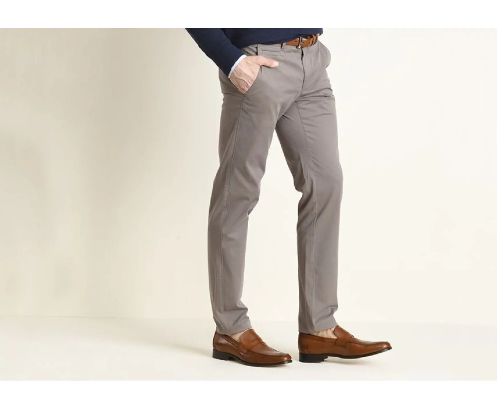 Bexley Adjusted Fit | Taupe Men'S Chinos Kyrk Light Taupe
