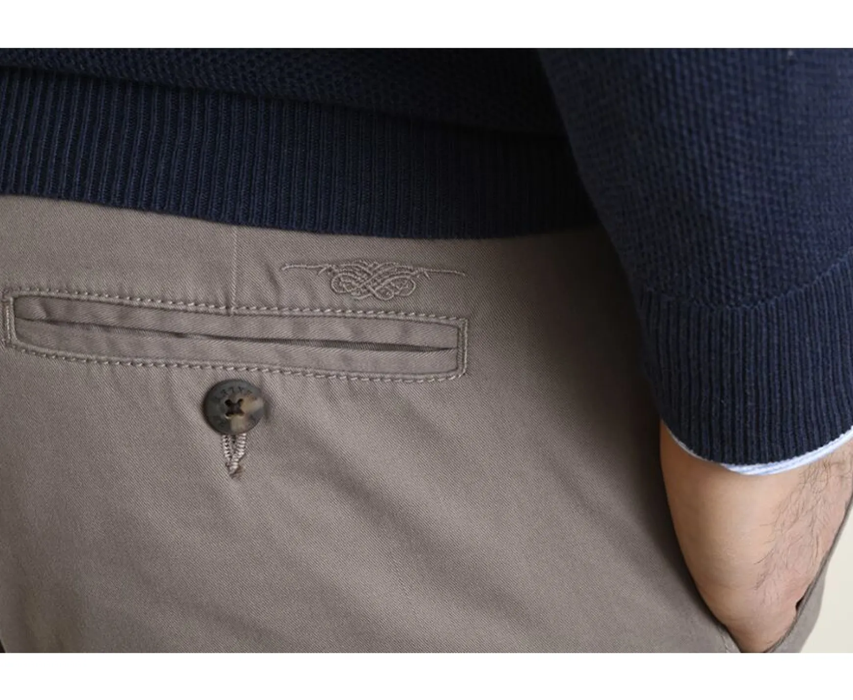 Bexley Adjusted Fit | Taupe Men'S Chinos Kyrk Light Taupe