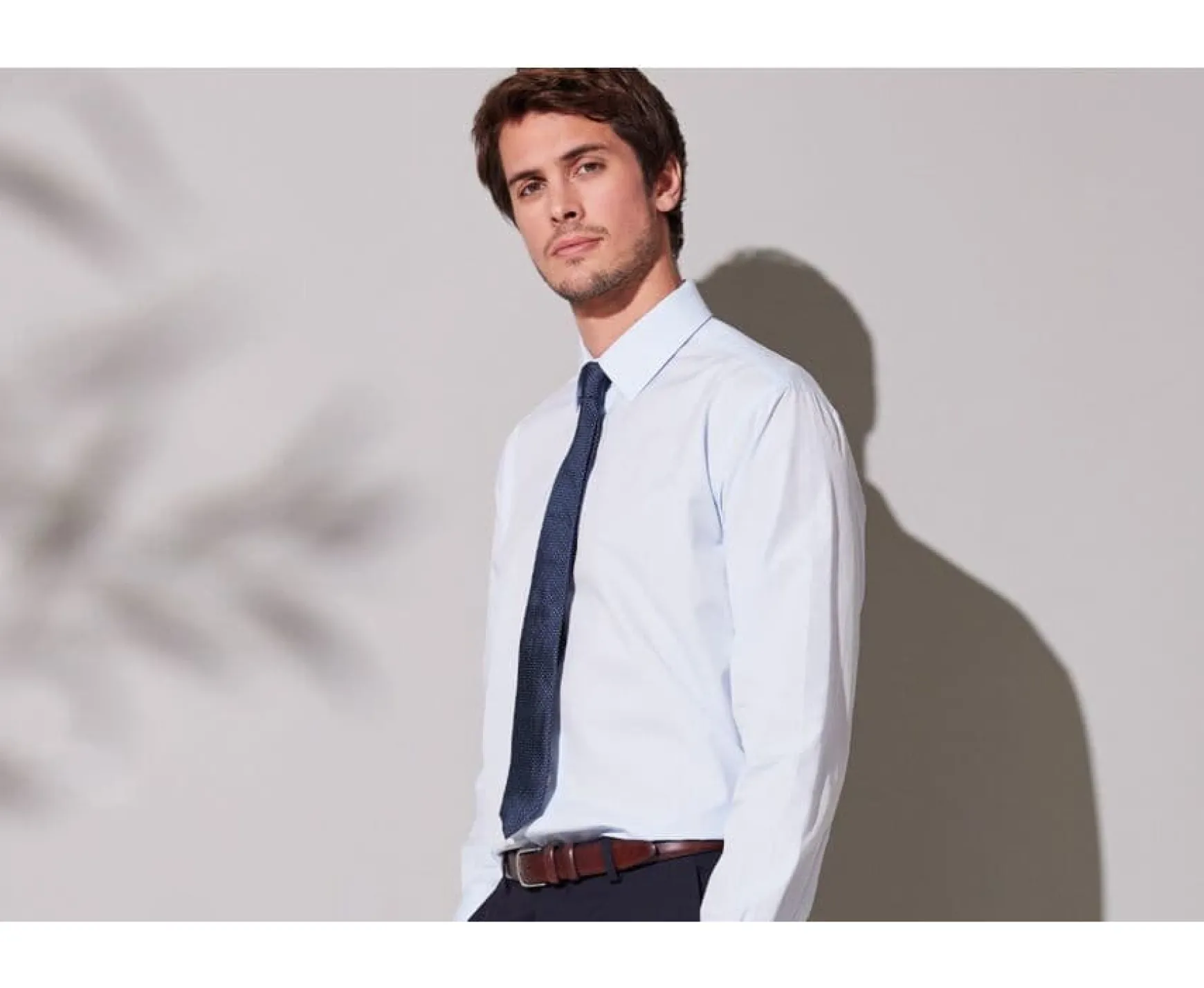 Bexley | Two Ply Cotton Shirt Albert Classic Pale Blue