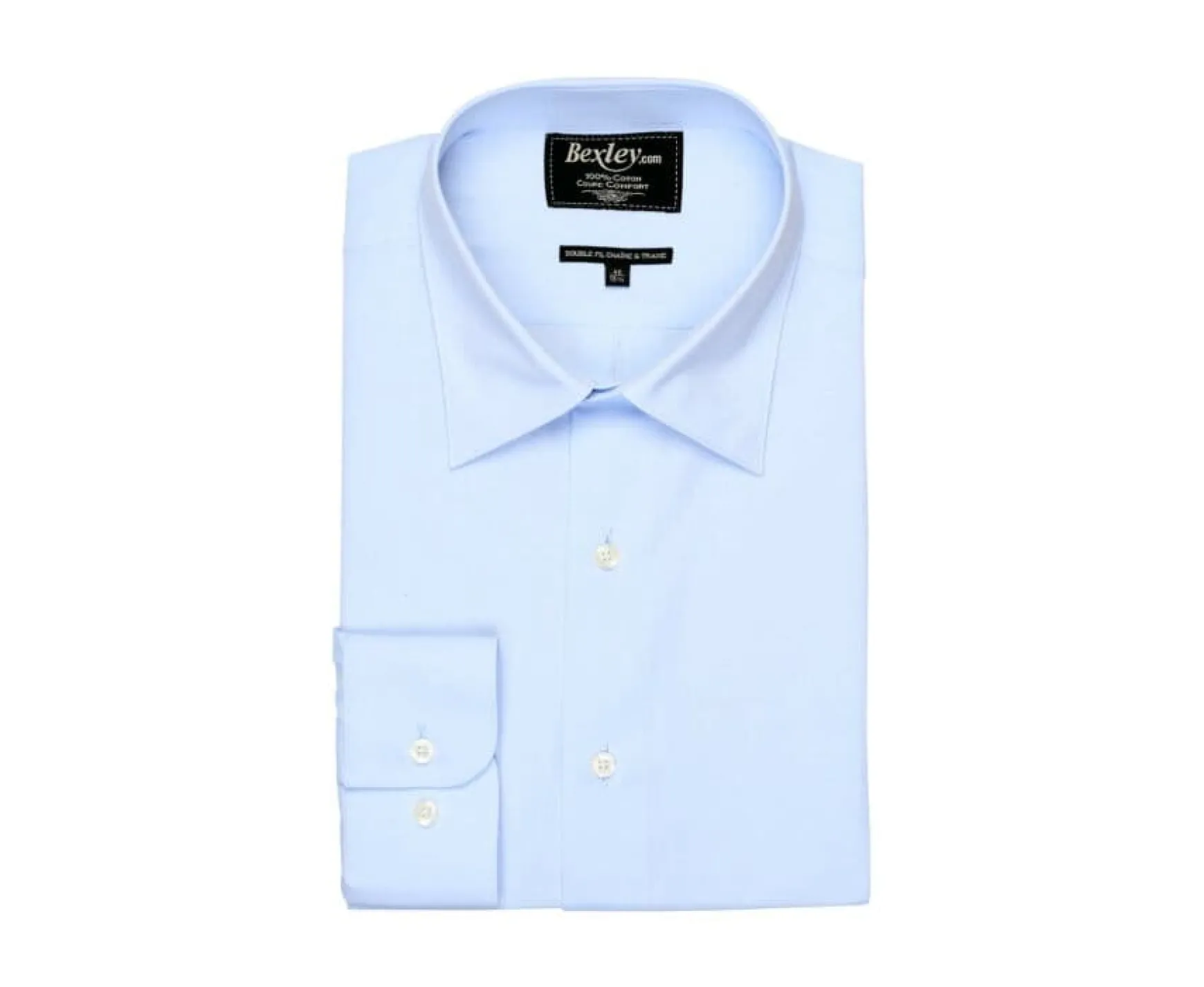 Bexley | Two Ply Cotton Shirt Albert Classic Pale Blue