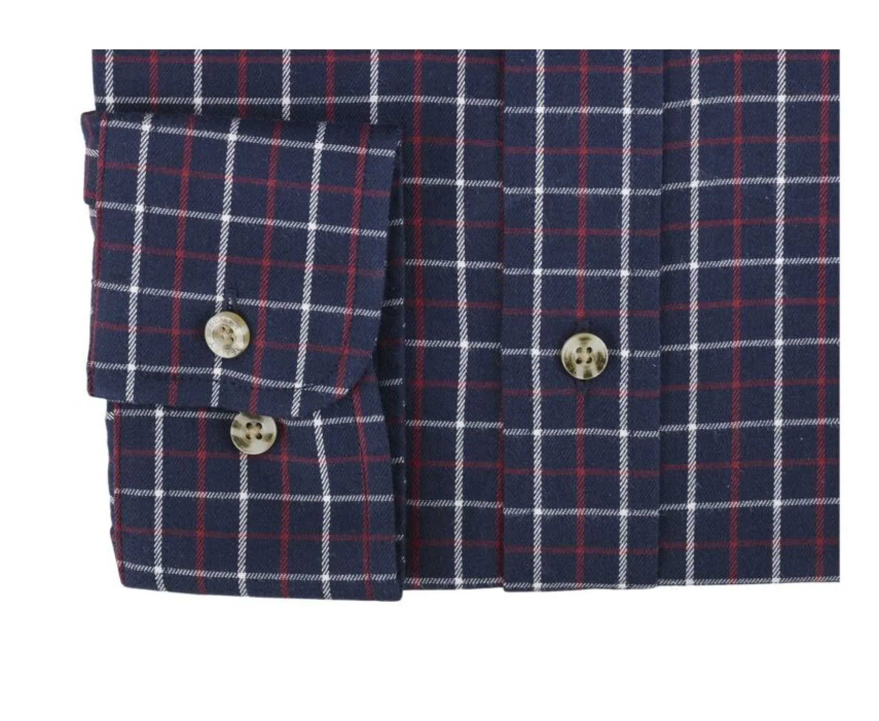 Bexley | White And Red Check Flannel Shirt Lindsay Navy Beige And Red