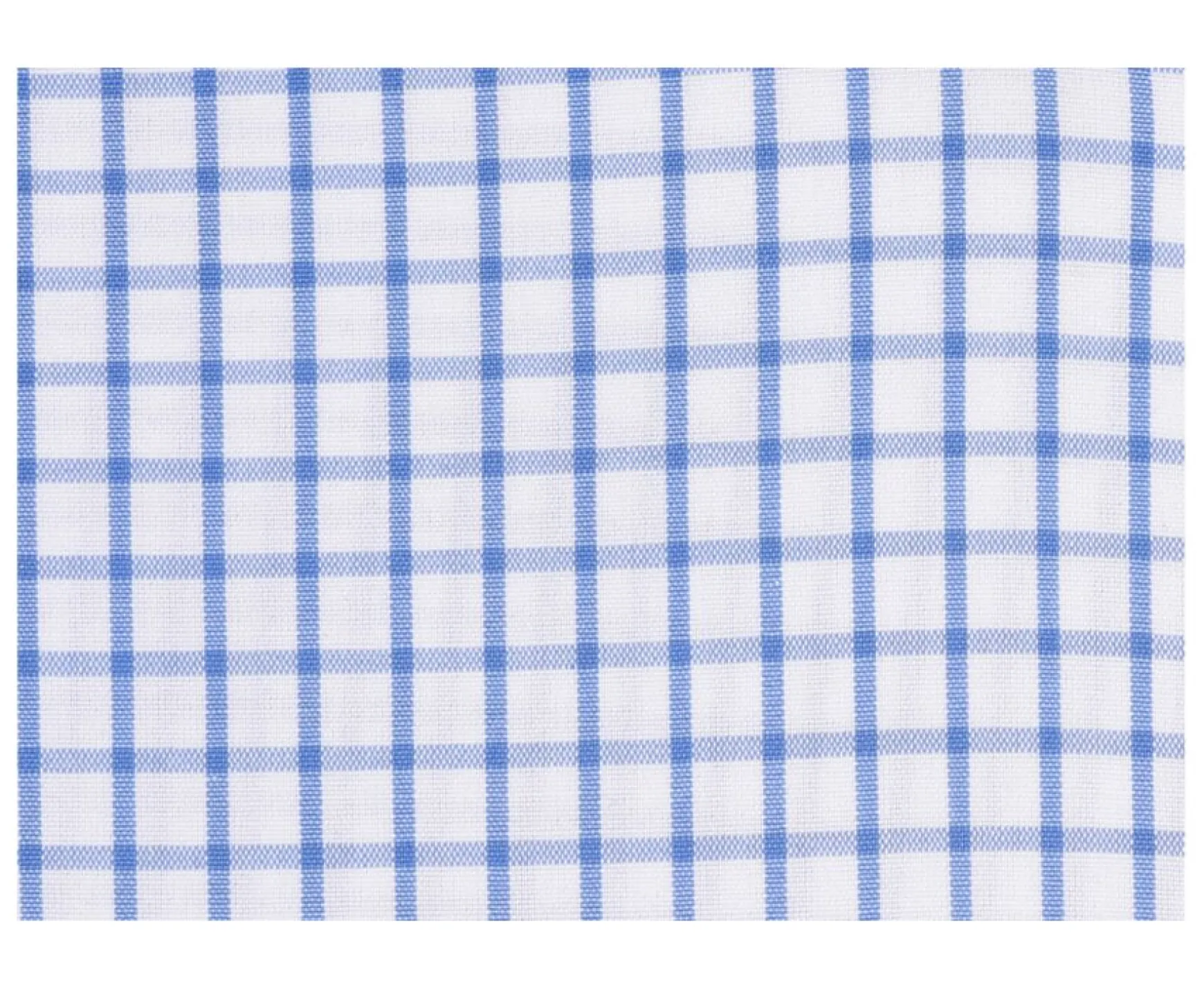 Bexley | White Shirt With Blue Checks - American Collar Grayson Blue And White