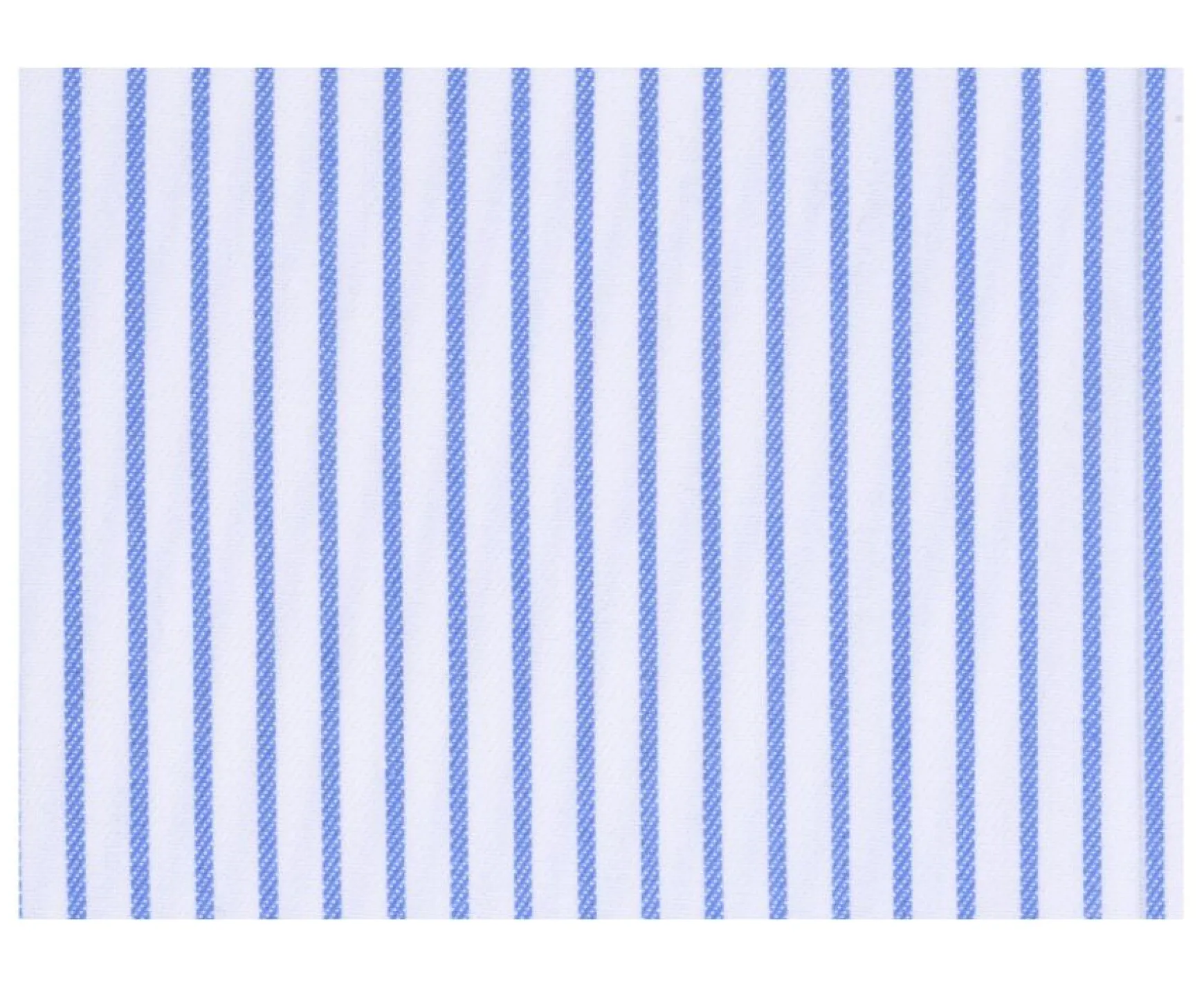 Bexley | White Shirt With Blue Stripes Geoffroy White And Blue