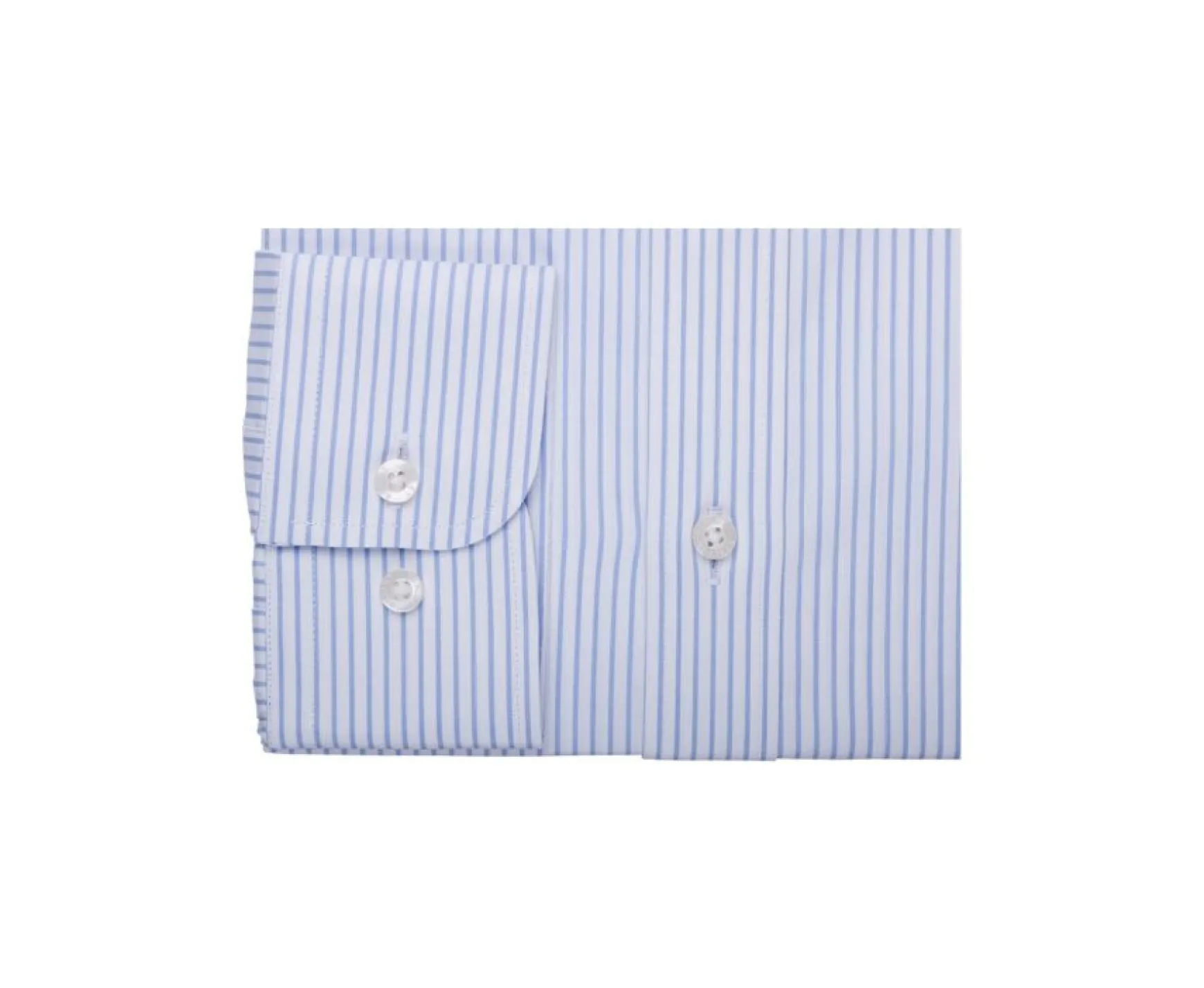 Bexley | White Shirt With Light Blue Stripes - Geoffroy | Light Blue And White