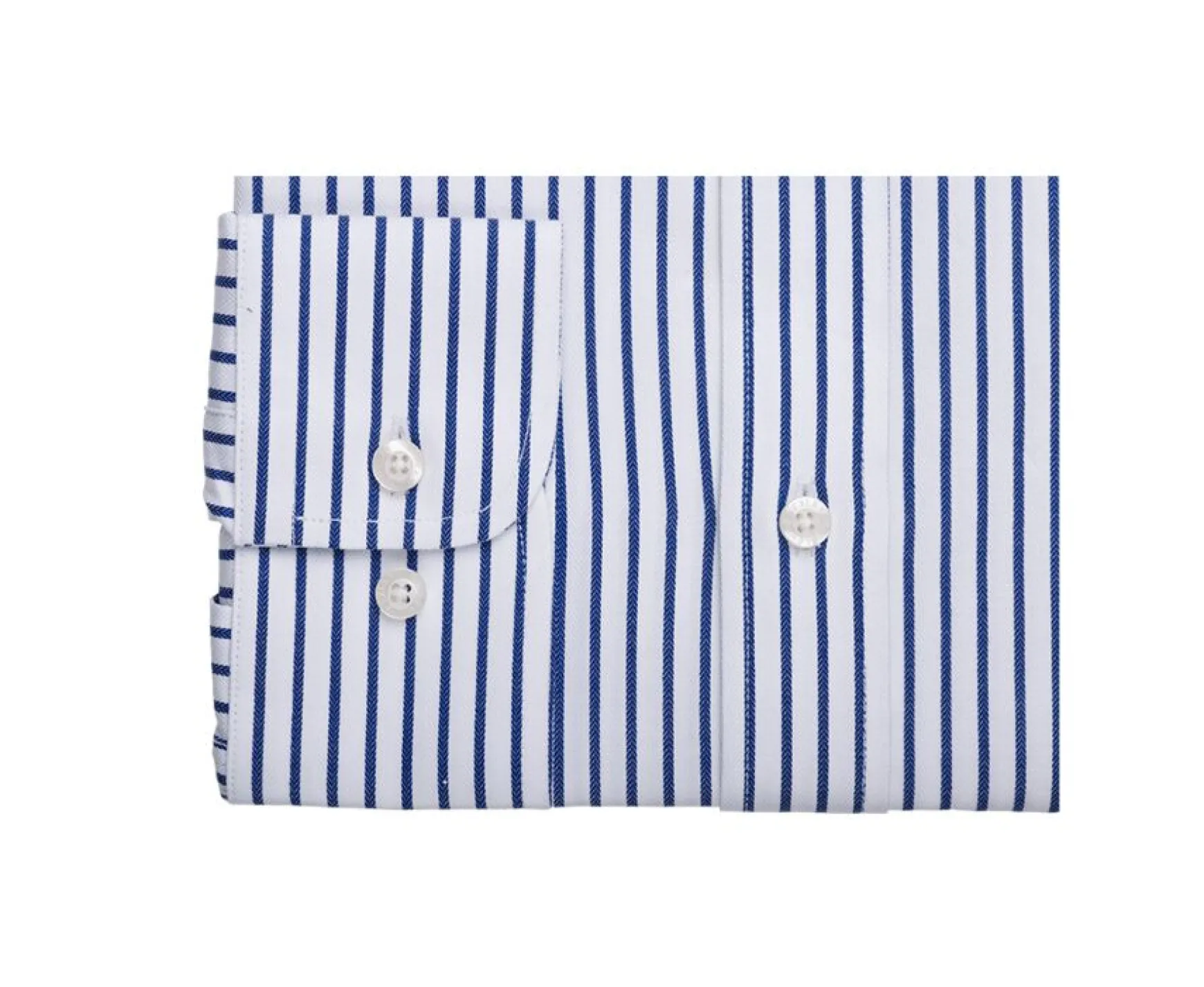 Bexley | White Shirt With Navy Stripes Leonel White And Navy