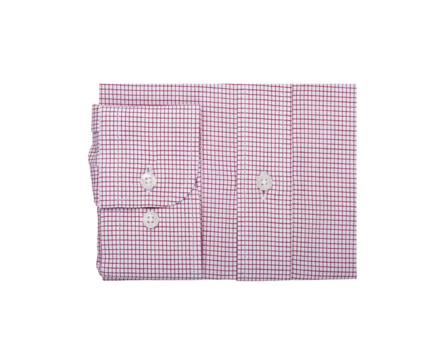 Bexley | White Twill Shirt With Red Checks - Stellan | White And Red
