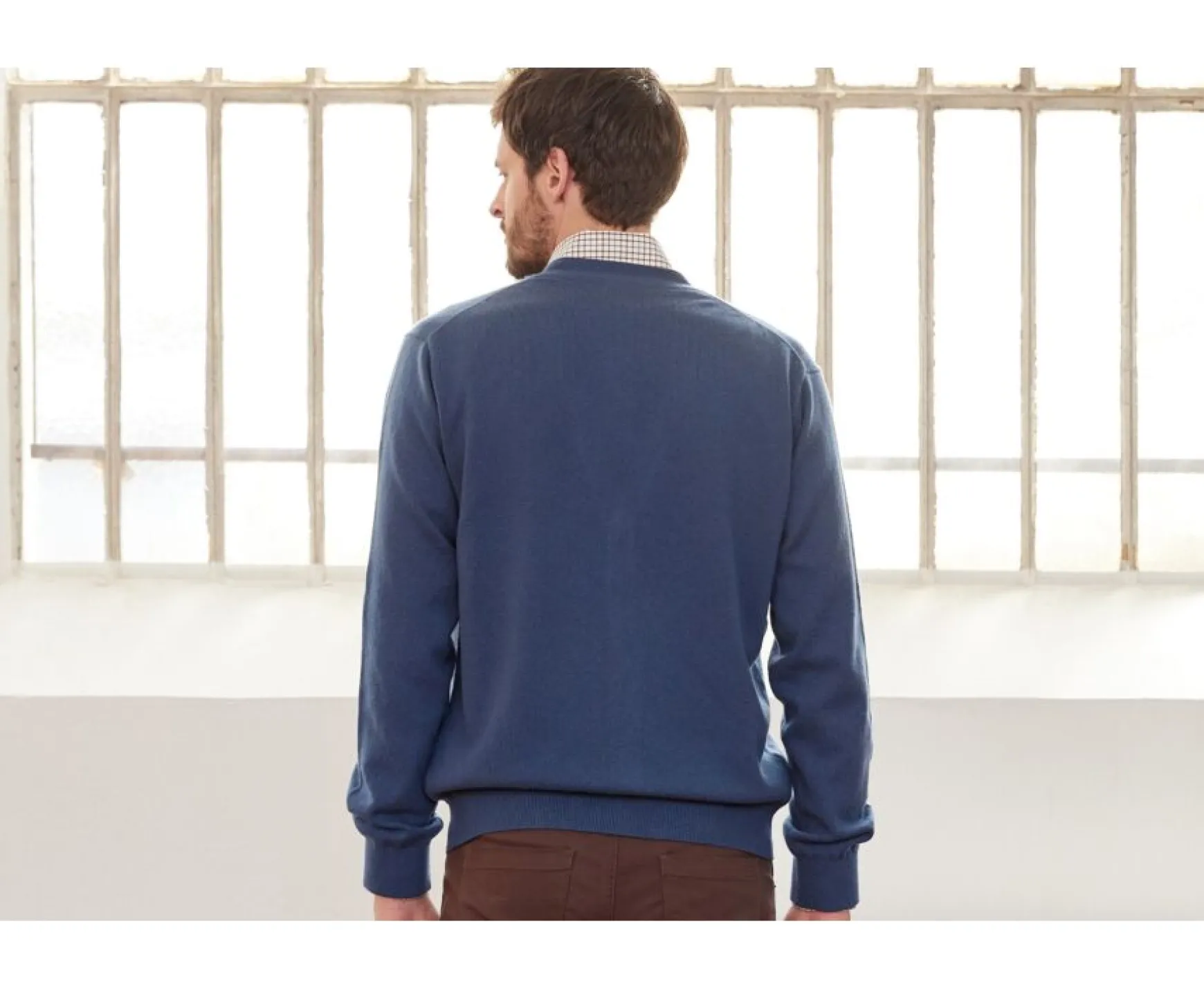 Bexley | Wool Cardigan - Owen Ii | Prussian Blue