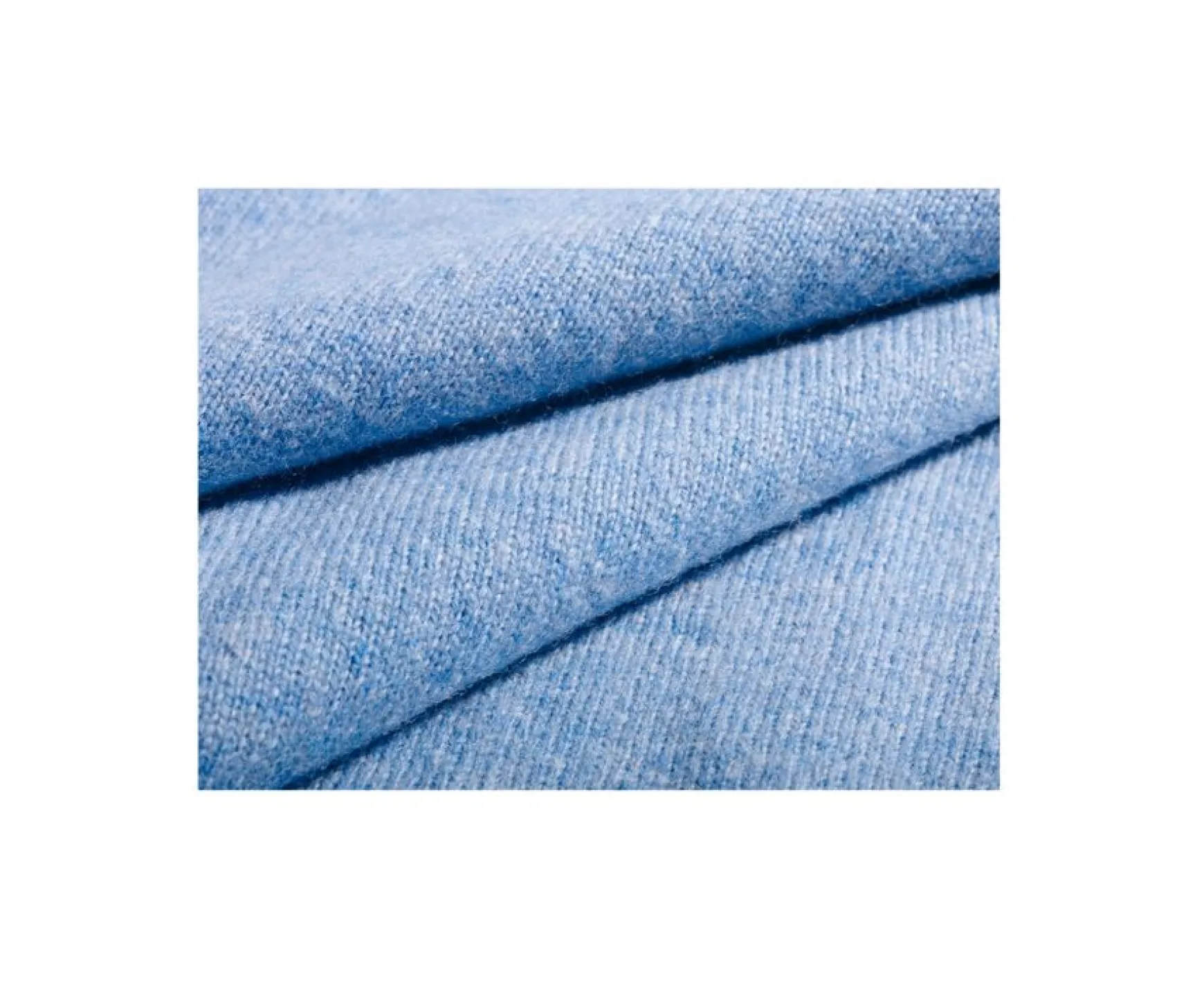 Bexley | Wool Roll-Neck Jumper - Emeric | Blue Melange