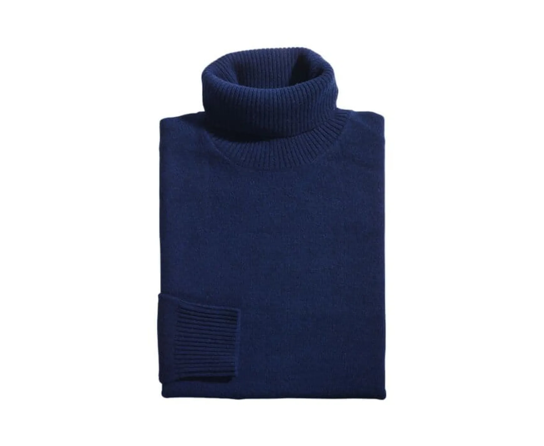 Bexley | Wool Roll-Neck Jumper - Kenneric | Navy Blue