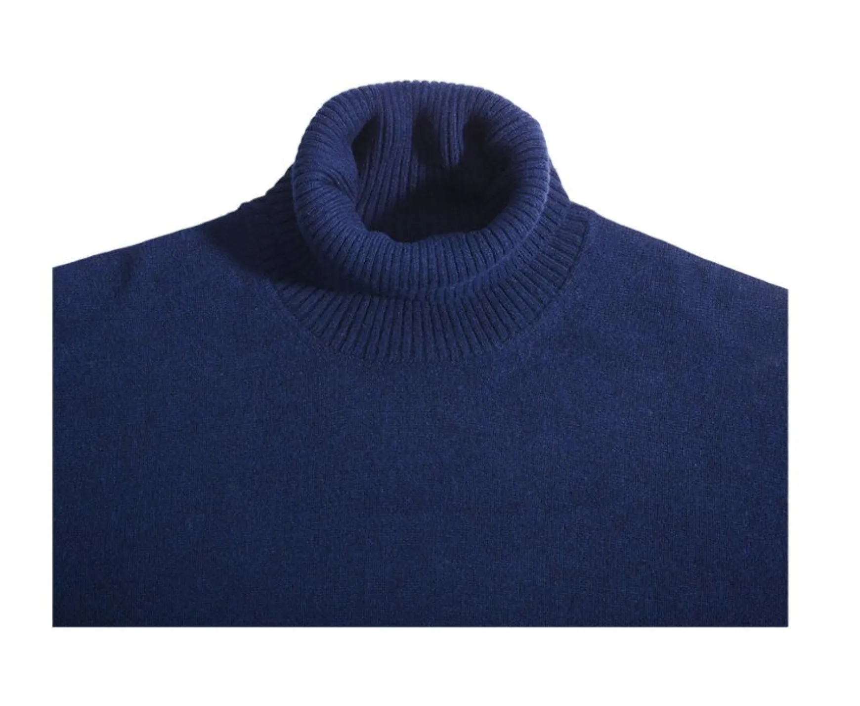 Bexley | Wool Roll-Neck Jumper - Kenneric | Navy Blue