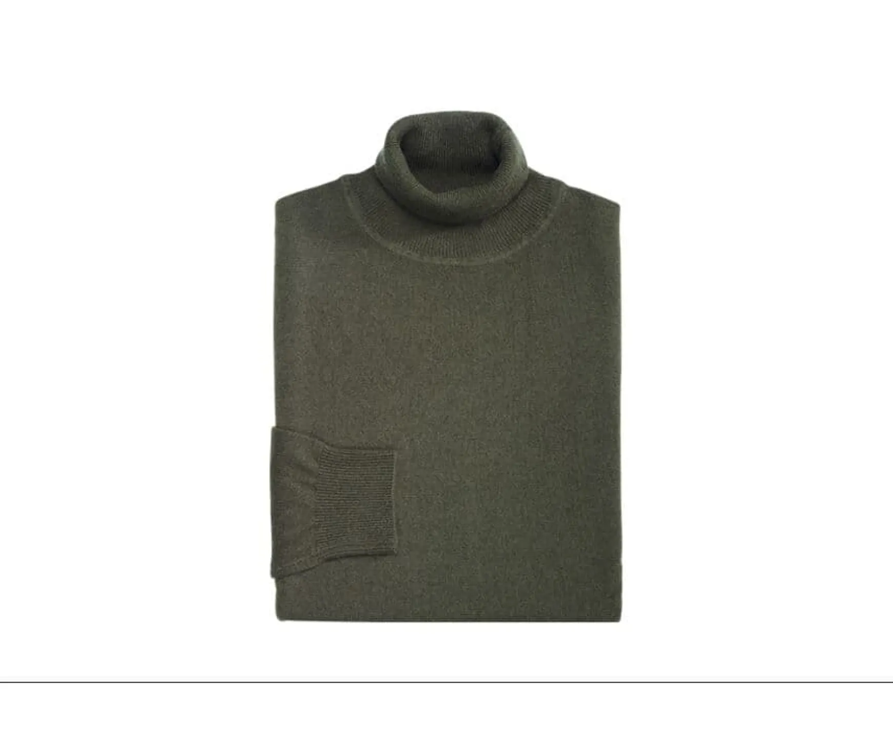 Bexley | Wool Roll-Neck Jumper Emeric Green