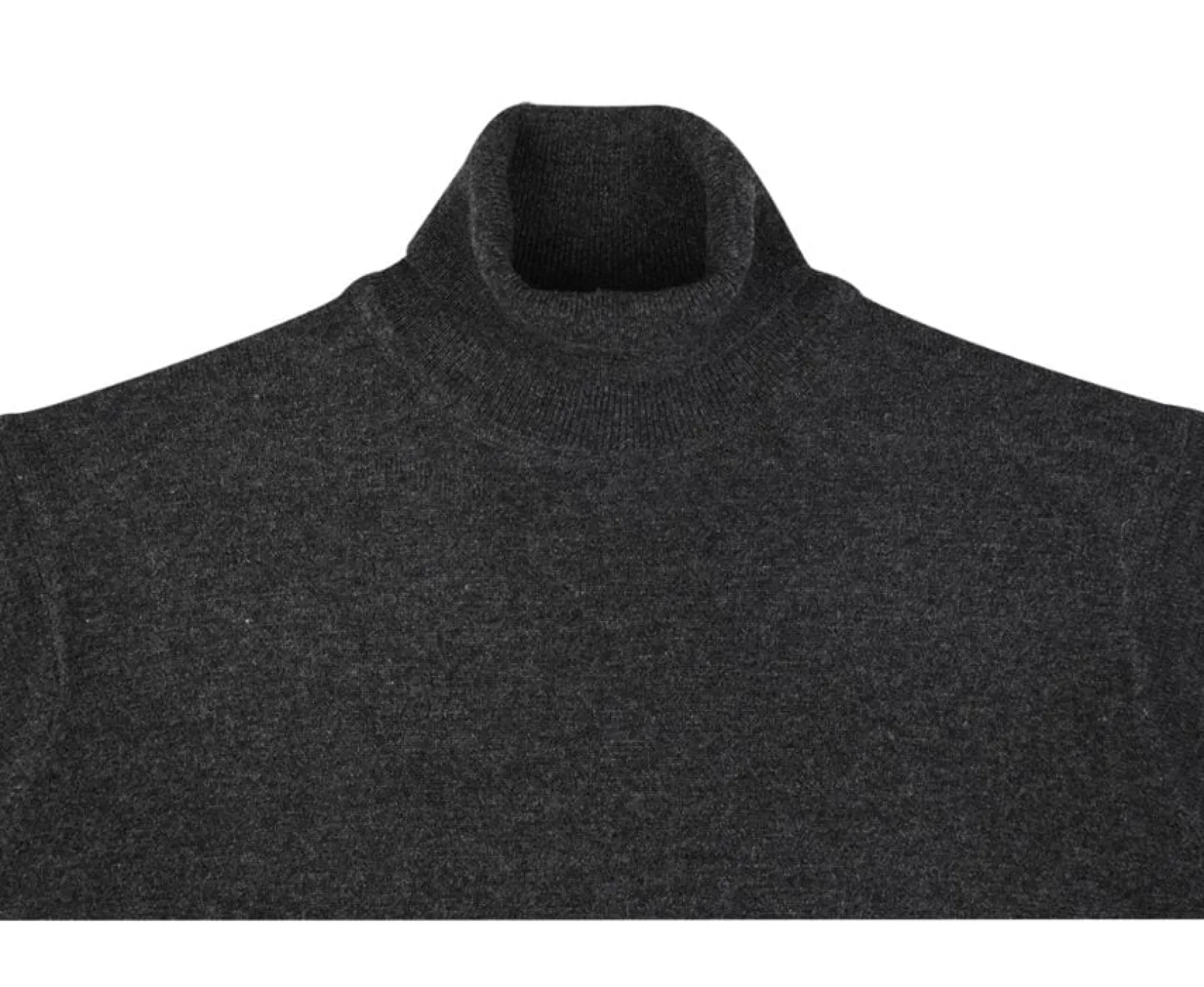 Bexley | Wool Roll-Neck Jumper Emeric Grey Anthracite